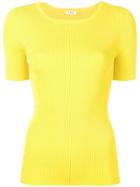 P.a.r.o.s.h. Ribbed Knitted Top - Yellow