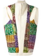 Aodress Single Breasted Coat, Women's, White, Silk/wool