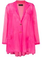 Barbara Bologna Oversized Lightweight Blazer - Pink & Purple