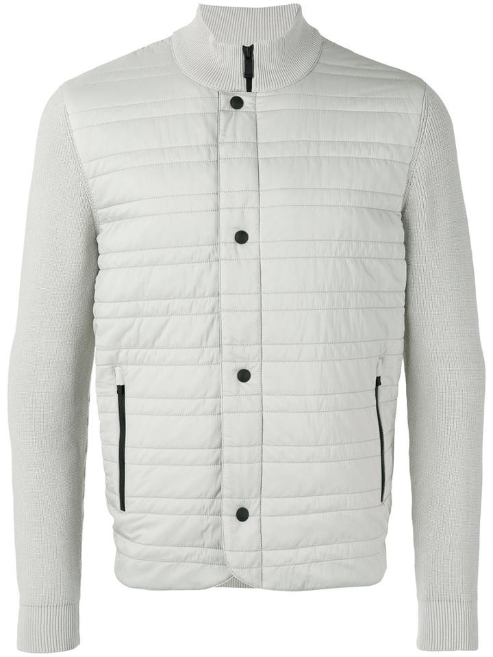 Z Zegna - Padded Jacket - Men - Cotton/polyamide/polyester - L, Grey, Cotton/polyamide/polyester