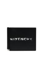Givenchy Faded Logo Print Wallet - Black