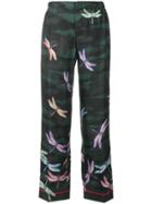 F.r.s For Restless Sleepers Dragonfly Print Trousers - Multicolour