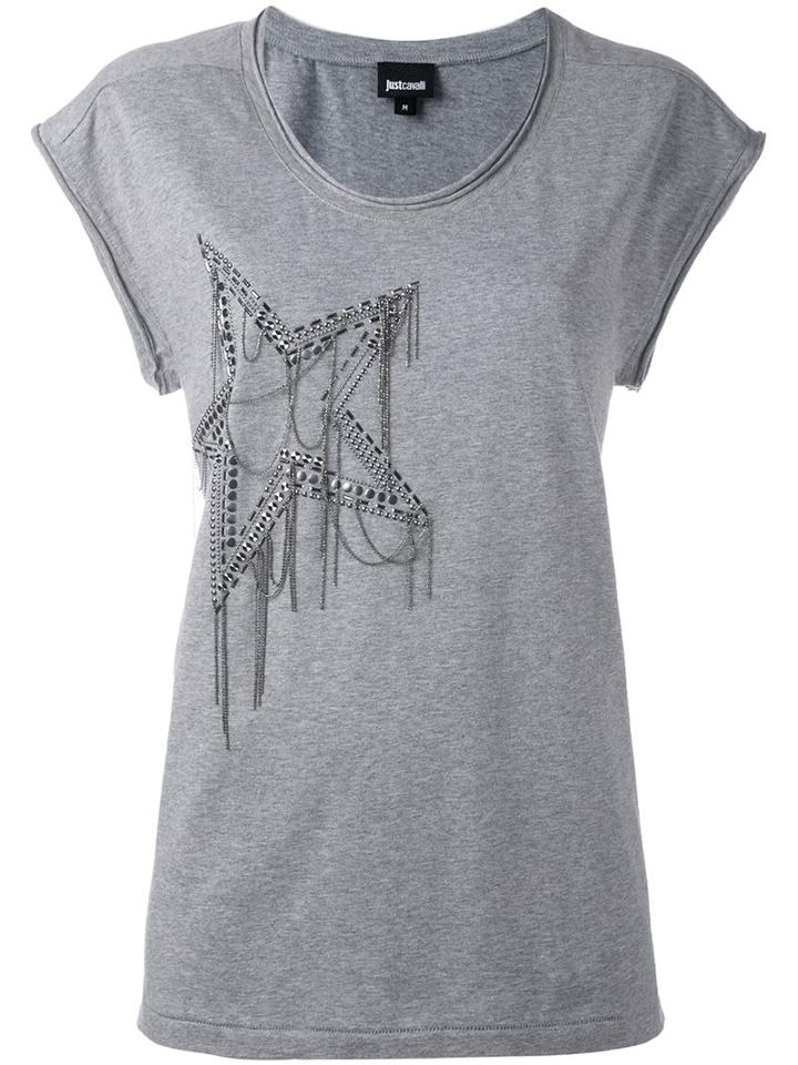 Just Cavalli Embellished Star T-shirt