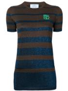 Prada Lurex Stripes Top - Brown