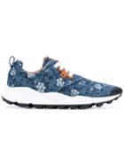 Flower Mountain Floral Sneakers - Blue