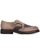 Brunello Cucinelli Monk Strap Brogue Detail Shoes