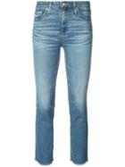 Ag Jeans - Cropped Skinny Jeans - Women - Cotton/polyurethane - 25, Blue, Cotton/polyurethane