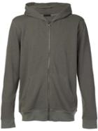 Atm Anthony Thomas Melillo Zipped Hoodie, Men's, Size: Small, Brown, Cotton/polyester