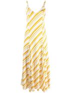 Racil Diagonal Stripe Flared Dress - White