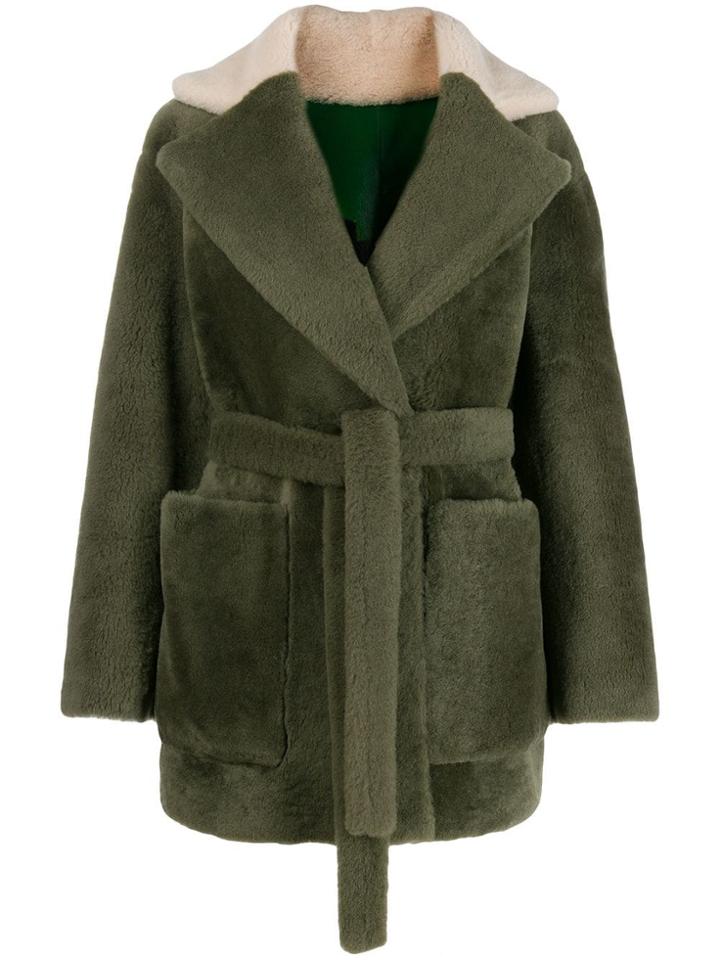 Blancha Reversible Oversized Jacket - Green