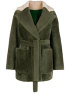 Blancha Reversible Oversized Jacket - Green