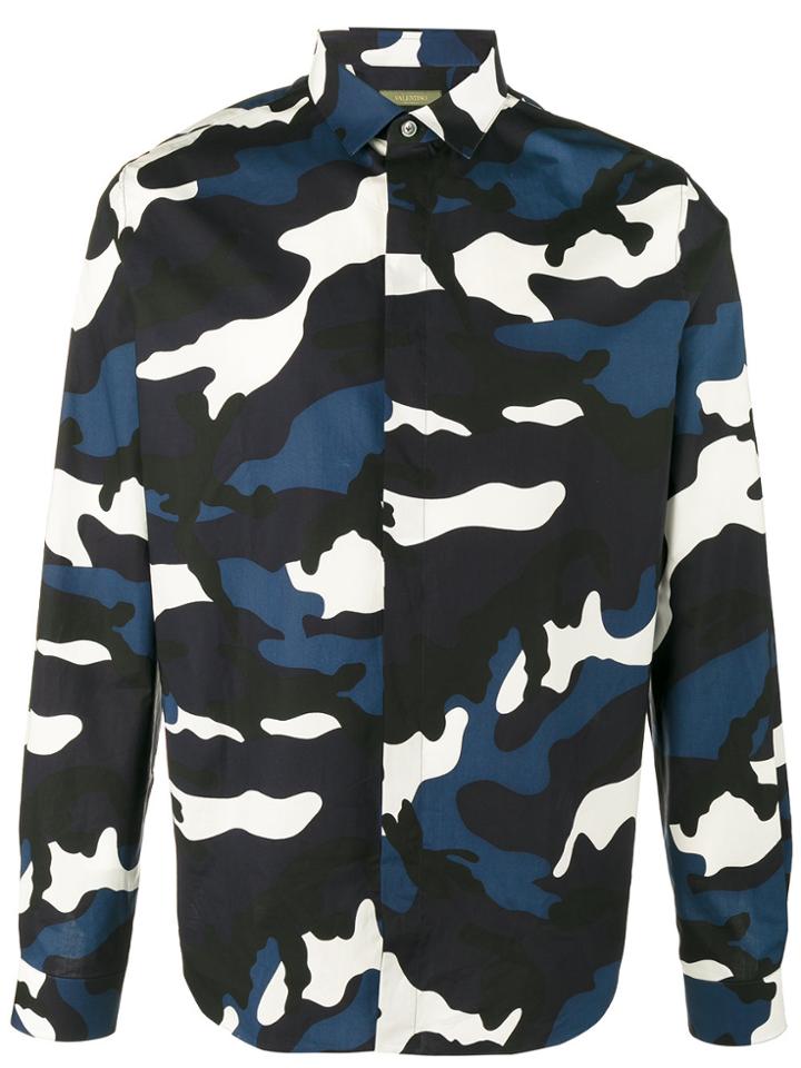 Valentino Camouflage Shirt - Blue