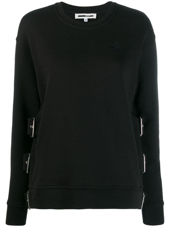 Mcq Alexander Mcqueen Buckle Strap Jumper - Black