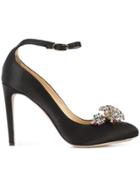 Chloe Gosselin Embellished Ankle Strap Pumps - Black