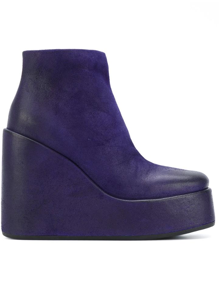 Marsèll Platform Wedge Boots - Blue