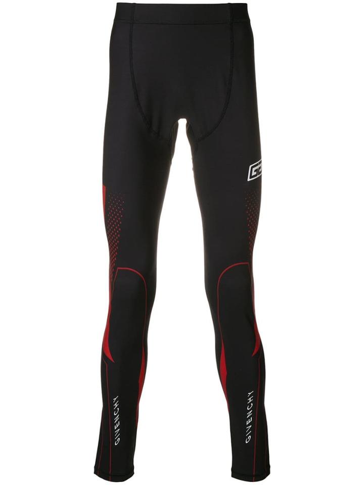 Givenchy Contrast Print Leggings - Black