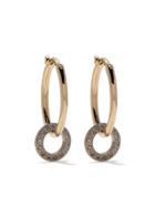 Hum 18kt Yellow Gold Diamond Disc Hoops