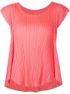 Pleats Please By Issey Miyake Flared Pleated Top