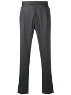 Caruso Slim-fit Tailored Trousers - Grey