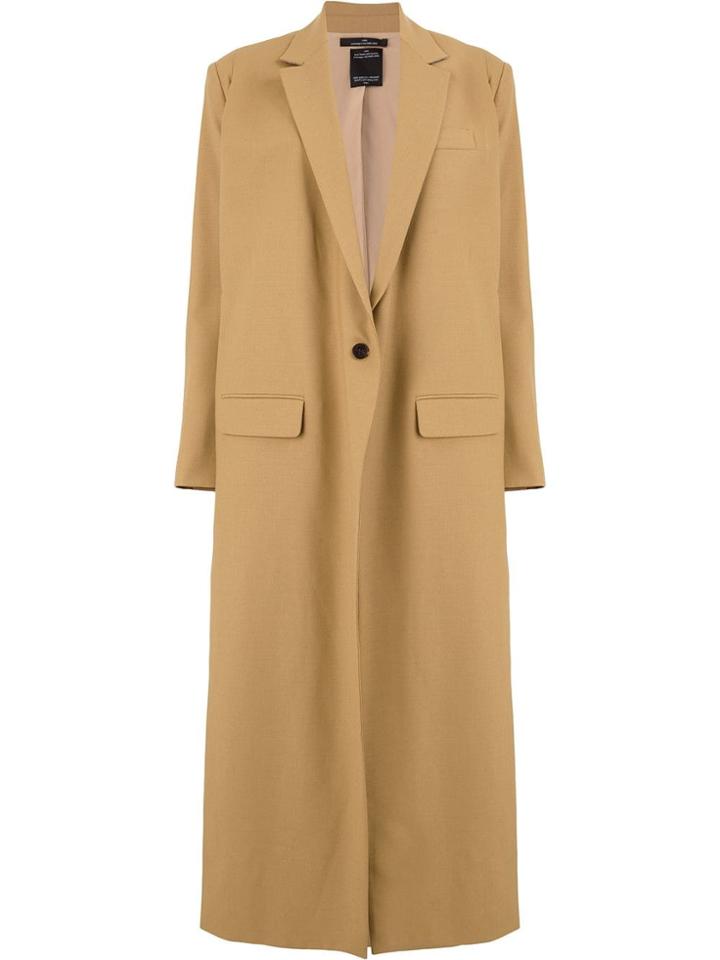 Rokh One-button Long Coat - Brown