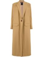 Rokh One-button Long Coat - Brown