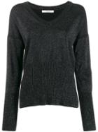 Derek Lam 10 Crosby Twilight Wool Cashmere Wooster V-neck Sweater -