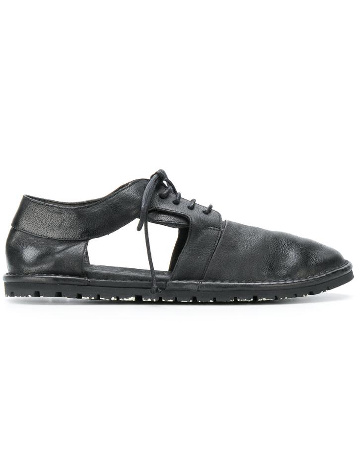 Marsèll Cut Out Lace-up Shoes - Black