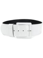 B-low The Belt Square Buckle Belt - White