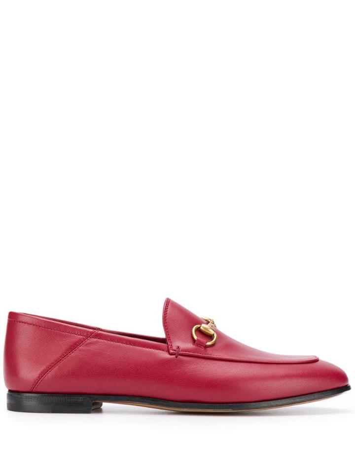 Gucci Brixton Horsebit Loafers - Red
