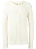 Ami Alexandre Mattiussi Ribbed Raglan Sleeve Sweater, Men's, Size: Xl, Nude/neutrals, Cotton