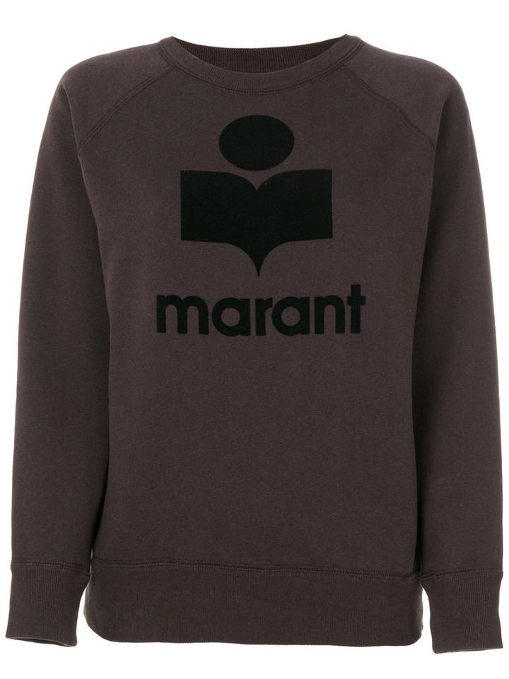 Isabel Marant Étoile - Étoile Slogan Sweatshirt - Women - Cotton/polyester - 36, Black, Cotton/polyester