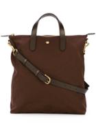 Mismo - Top Zip Shopping Bag - Men - Leather/nylon - One Size, Brown, Leather/nylon