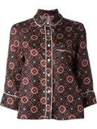 For Restless Sleepers Printed Silk Shirt