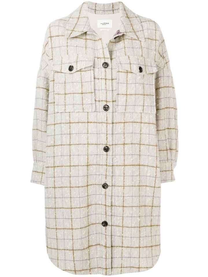 Isabel Marant Étoile Checked Overshirt Coat - Neutrals