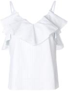 Golden Goose Deluxe Brand Striped Ruffled Top - Unavailable