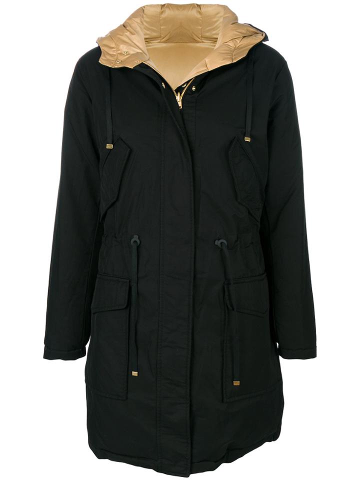 Closed Padded Raincoat - Black