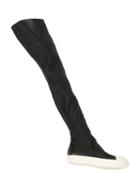 Rick Owens Sneaker Boots, Women's, Size: 41, Black, Cotton/calf Leather/goat Skin/rubber