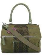 Givenchy Large Pandora Shoulder Bag, Green, Cotton/leather