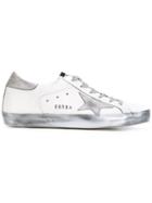 Golden Goose White Silver Sole Superstar Sneakers