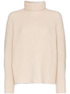Loewe Pearl-embellished Cashmere Knitted Jumper - White