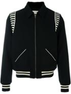Saint Laurent Classic Teddy Jacket, Men's, Size: 44, Black, Cotton/polyamide/virgin Wool