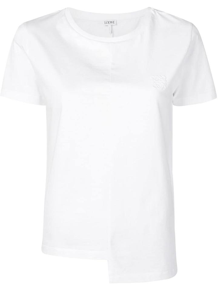 Loewe Asymmetric Hem T-shirt - White