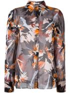 Dorothee Schumacher Floral Print Shirt, Women's, Size: 1, Black, Silk