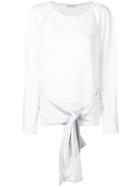 Nina Ricci Shirt Tie Waist Top - White