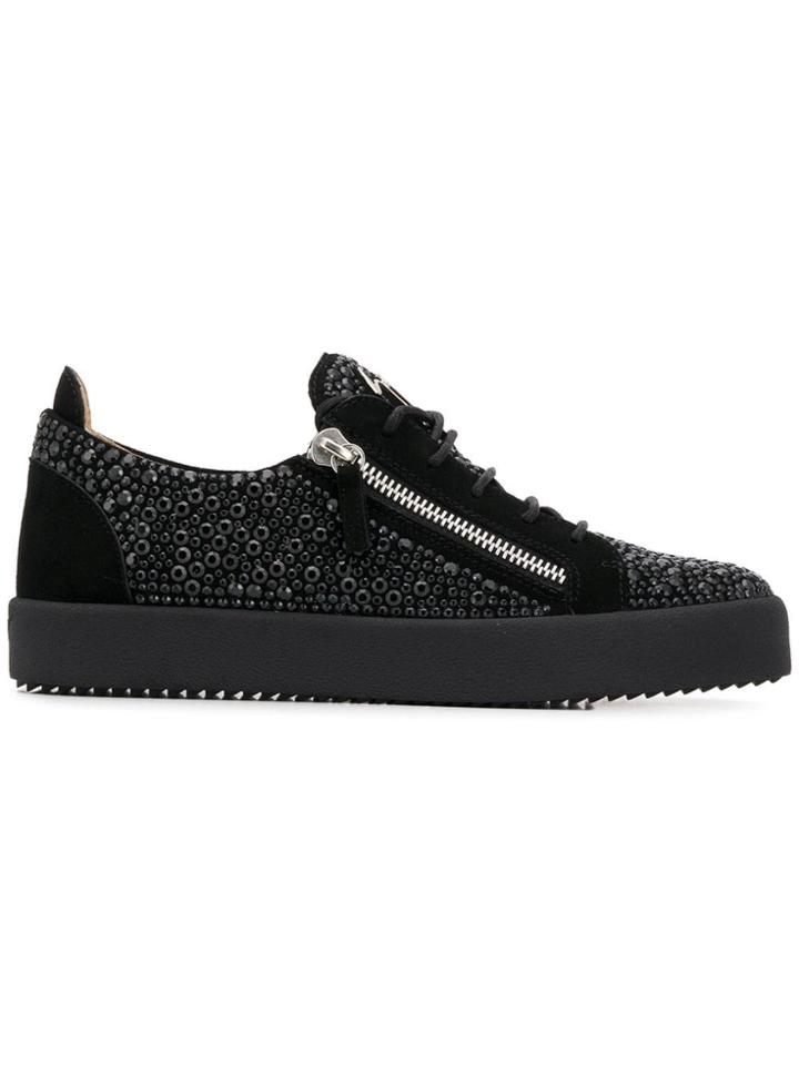 Giuseppe Zanotti Design Side Zipped Sneakers - 002 - Black