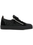 Giuseppe Zanotti Design Side Zipped Sneakers - 002 - Black