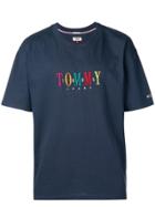 Tommy Jeans Oversized Embroidered Logo T-shirt - Blue