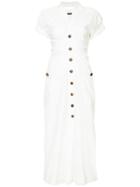 Kitx Ruched Midi Dress - White