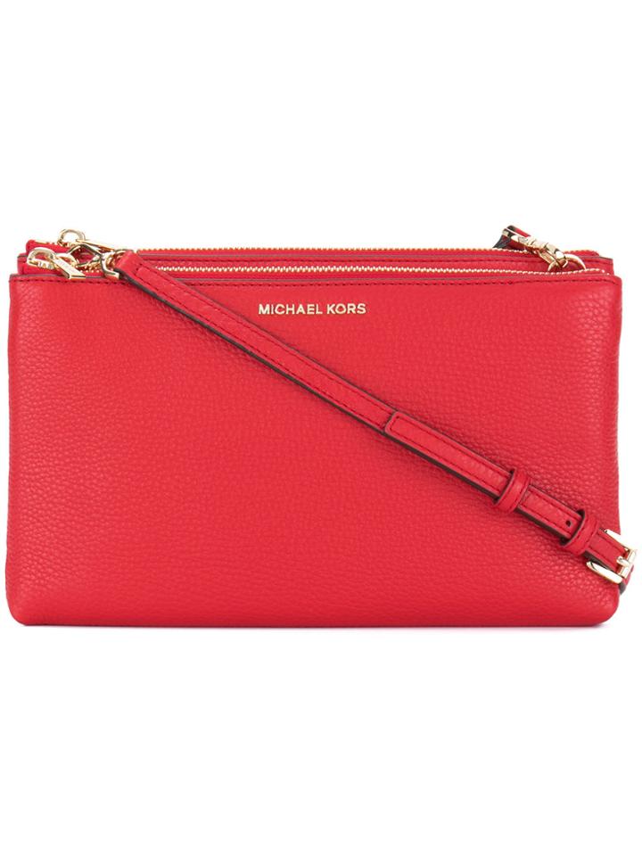 Michael Michael Kors Double Zips Crossbody Bag - Red