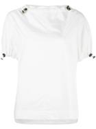 Marni Drawstring Poplin Top - White